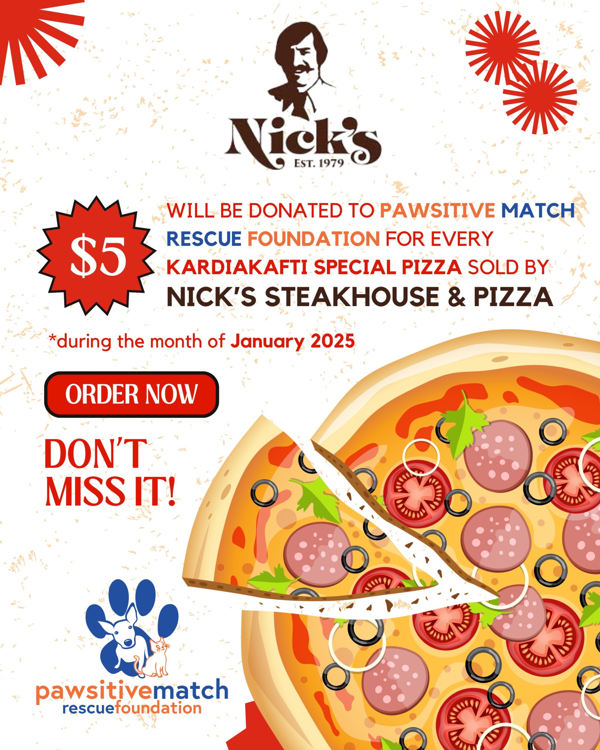 Nicks Steakhouse Pizza of the month